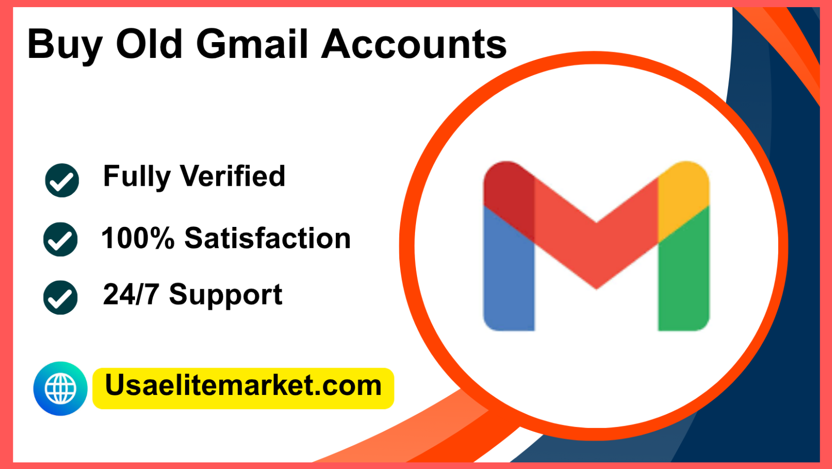 Buy Old Gmail Accounts - 100% Old PVA ,Bulk And Aged USA